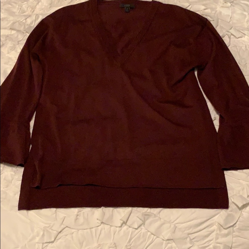 J.Crew Burgundy Light Weight Sweater
